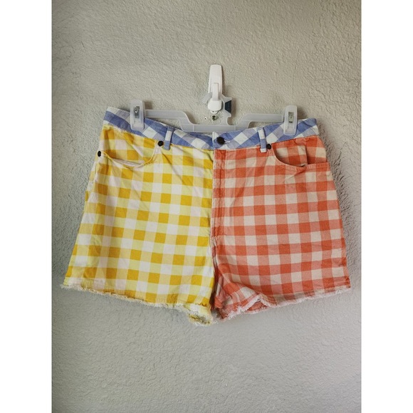 Farm Rio Anthropologie Gingham Colorblock Picnic Cottagecore Women's XL - Picture 1 of 4